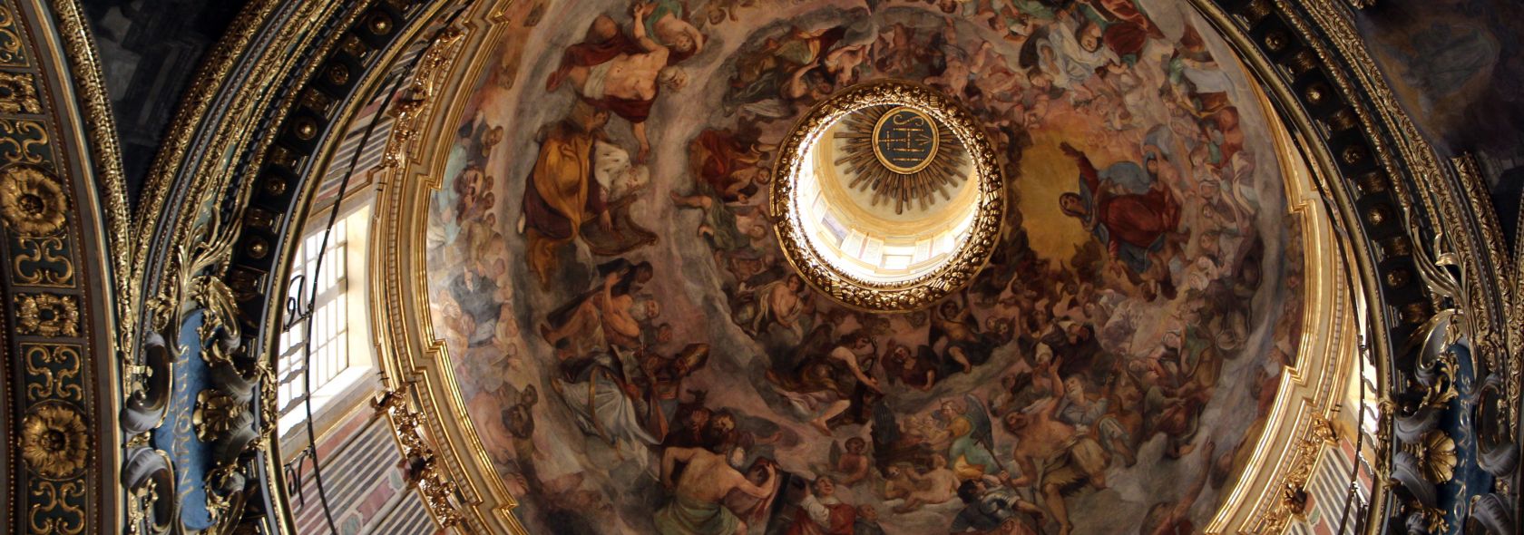 Genova, chiesa del gesù, affreschi di giovanni battista carlone nella cupola Sailko CC3 0